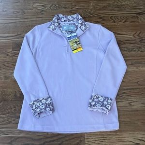 Orvis Quarter zip sweater with trim